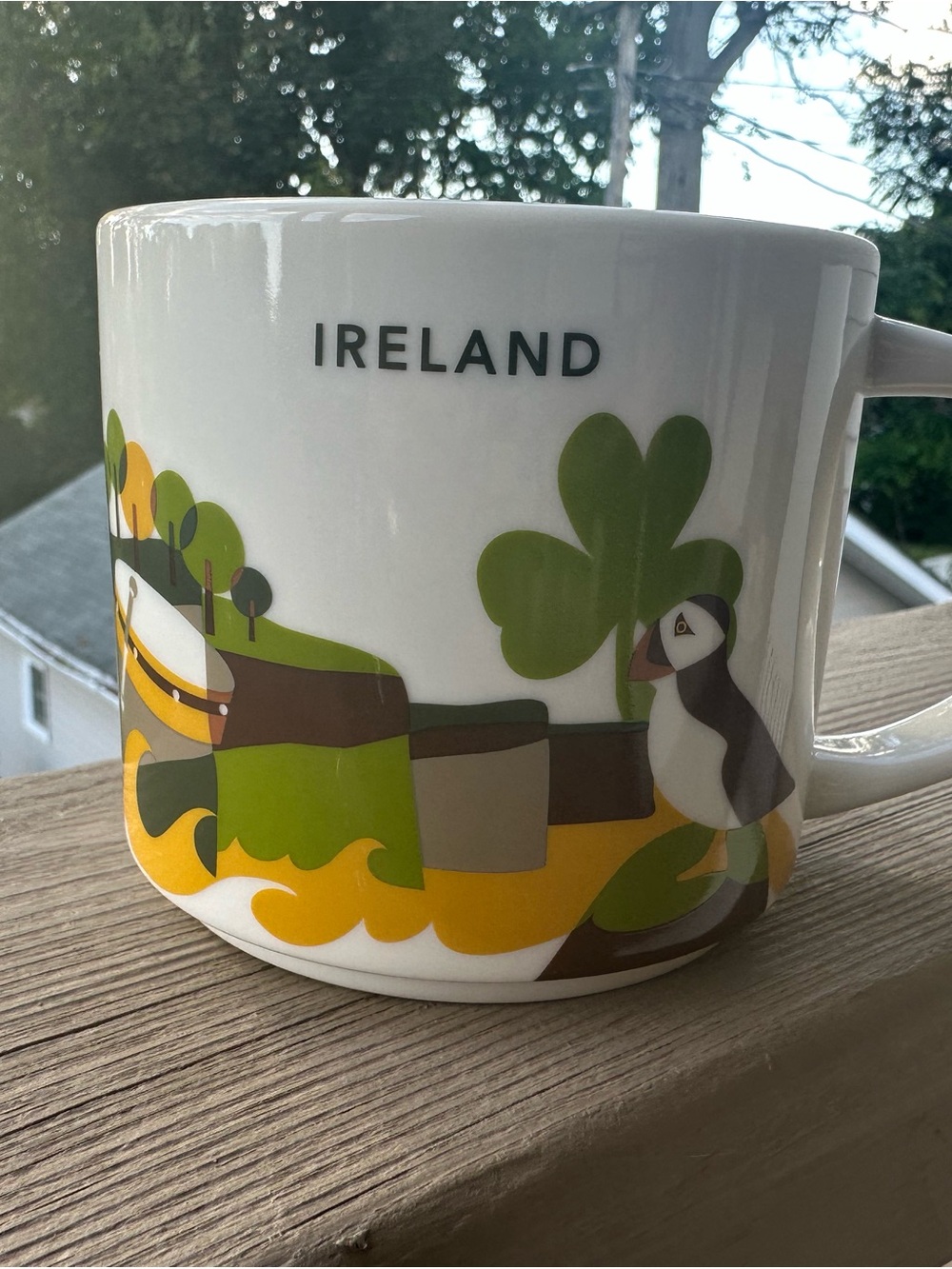 Starbucks Ireland "You are Here" 2019 mug of puffin and Celtic knot🇮🇪